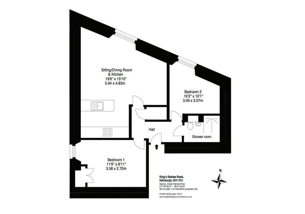 Castle Suite 2 Old Town Единбург Екстер'єр фото